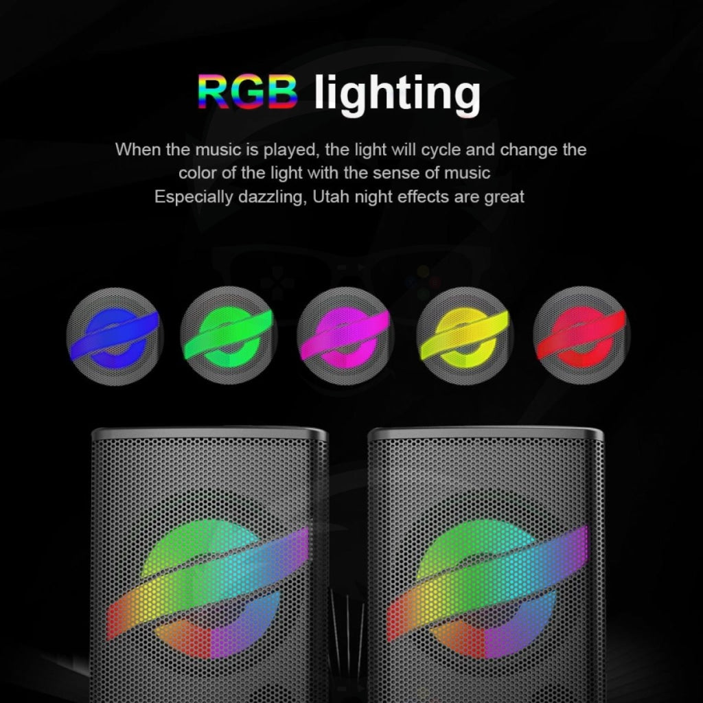 Redragon GS530 Air RGB 6W Gaming Desktop Speaker Redragon GS530 Air RGB 6W Gaming Desktop Speaker